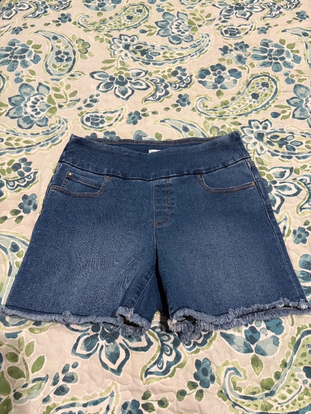 Stretch Denim Shorts